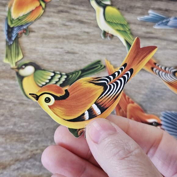Lot Of 33 Decorative Paper Birds For Crafts Finch Cardinal Chickadee - Picture 5 of 9